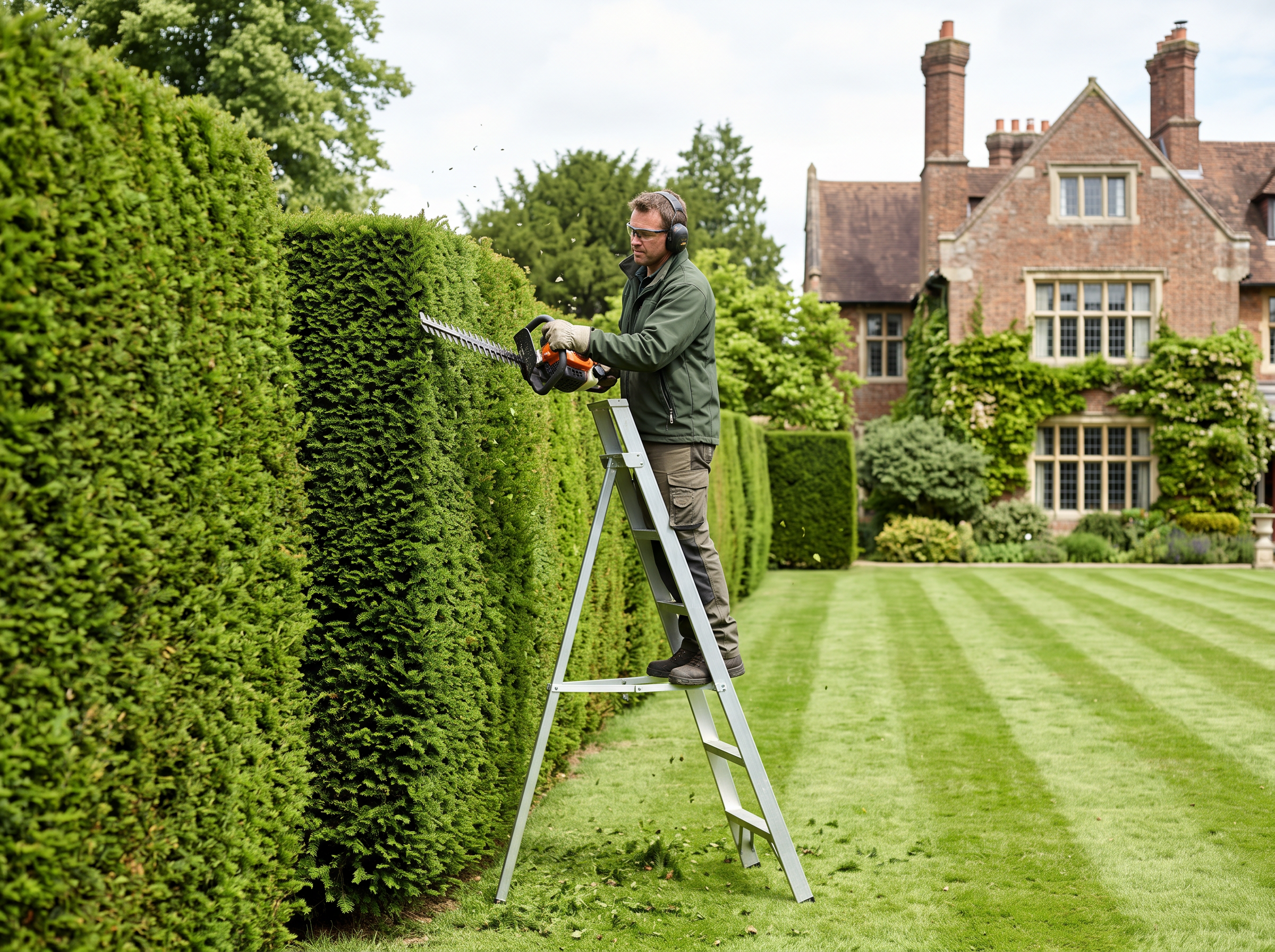 Hedge Trimming service at a Northamptonshire home