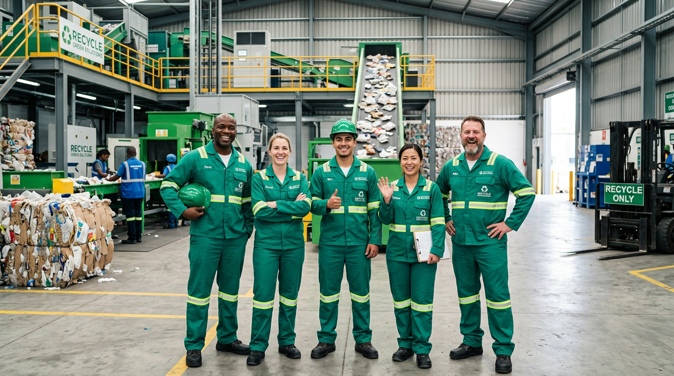 Equipe da Recicla E-waste Company Brasil