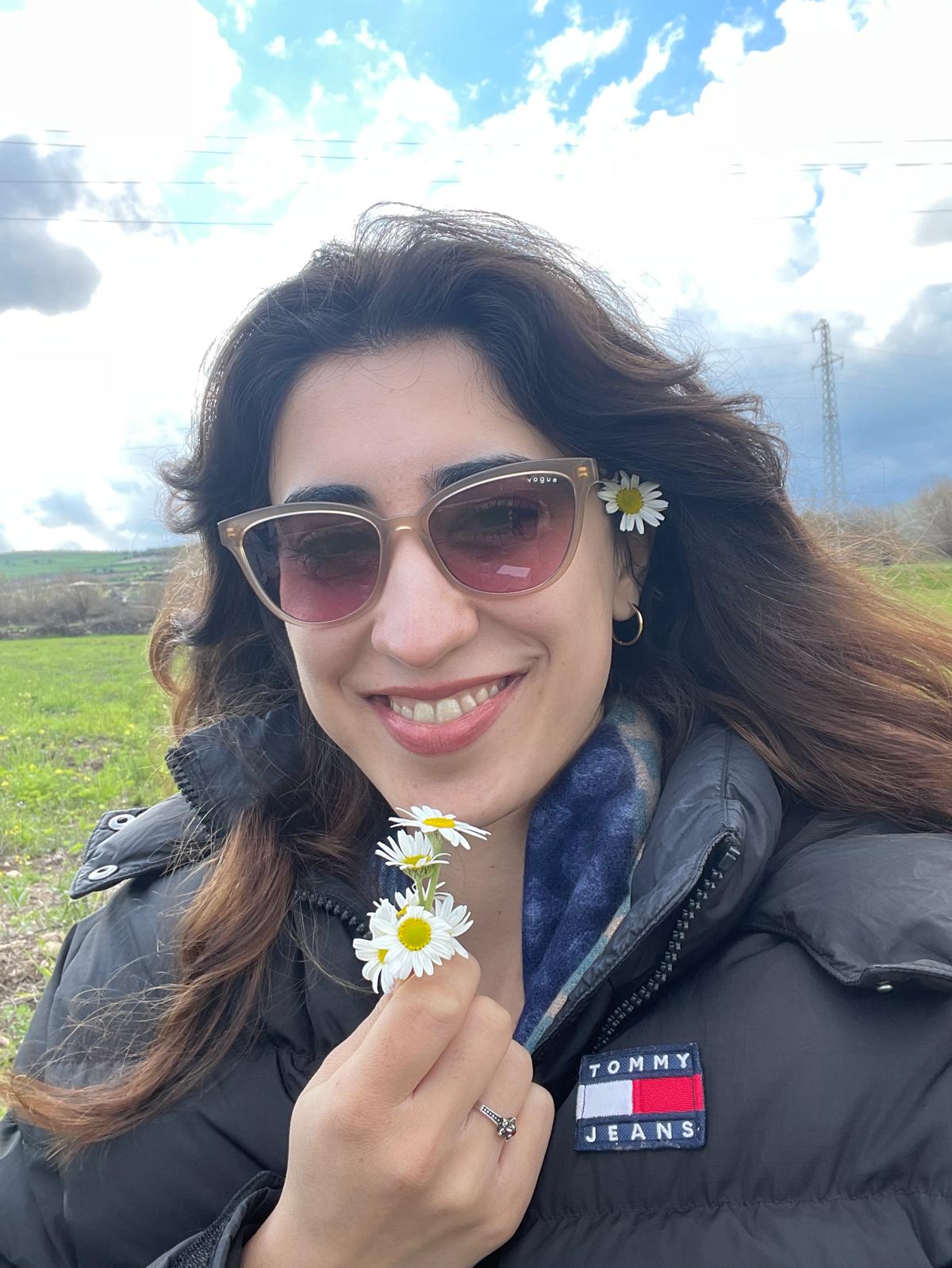 Hatice Teacher outdoors