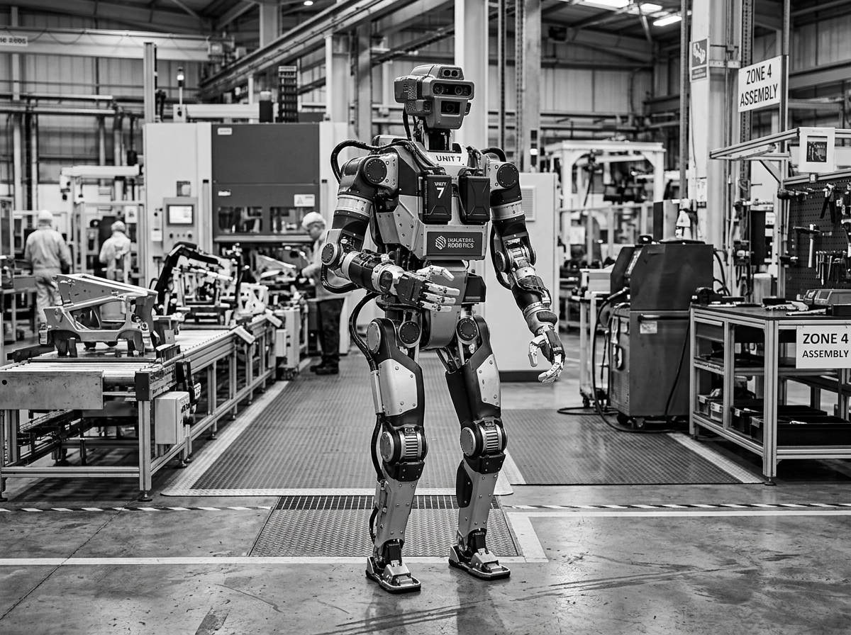 Mittelklasse-Arbeitstier humanoid robot