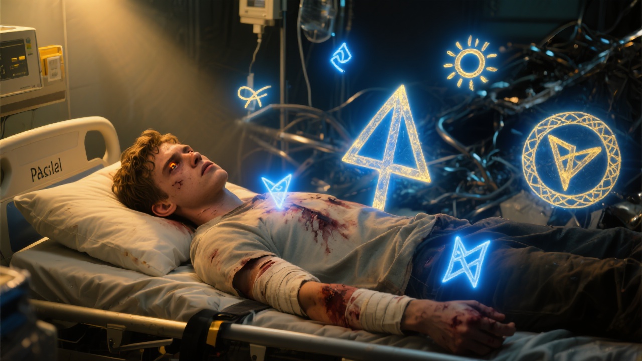 Pascal nach dem Unfall