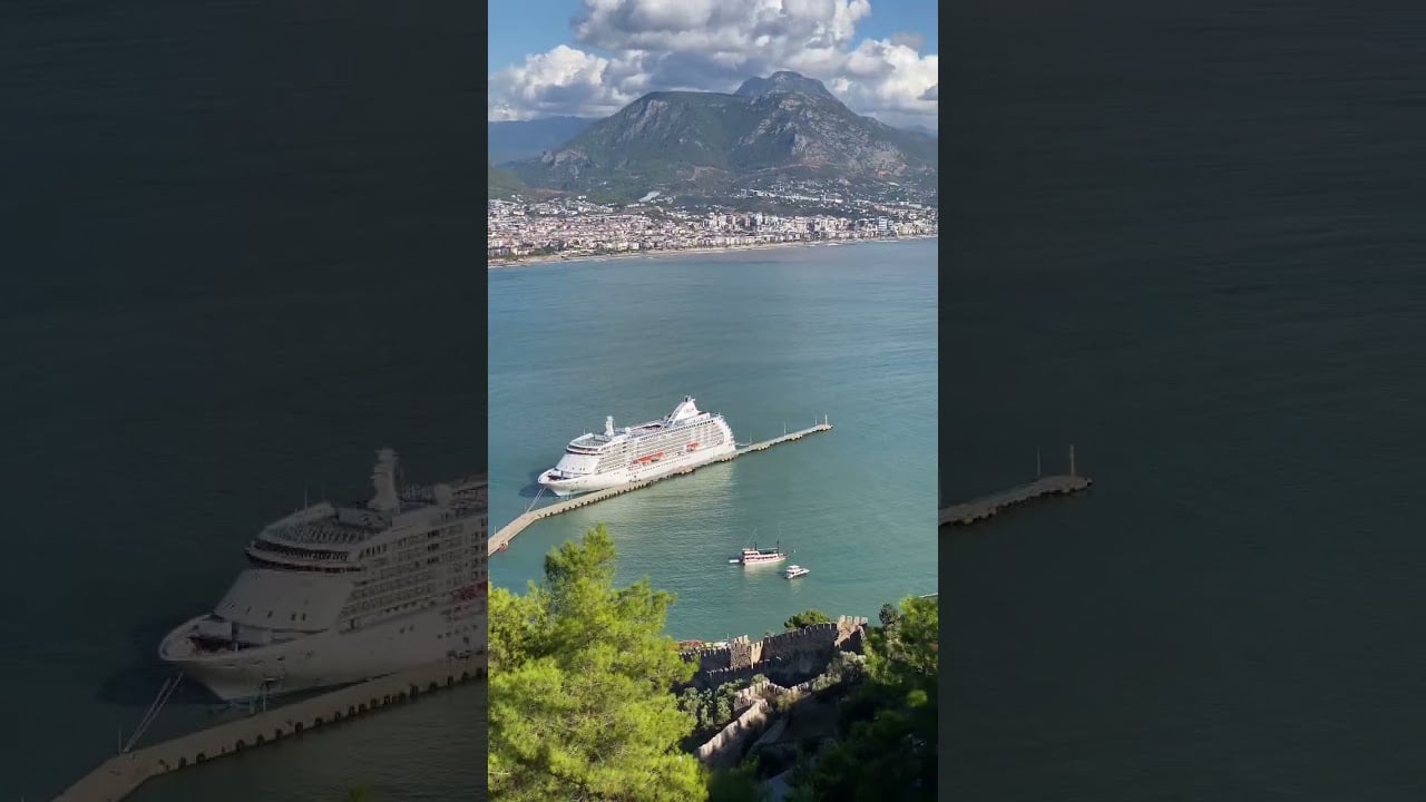 Alanya castle from sea