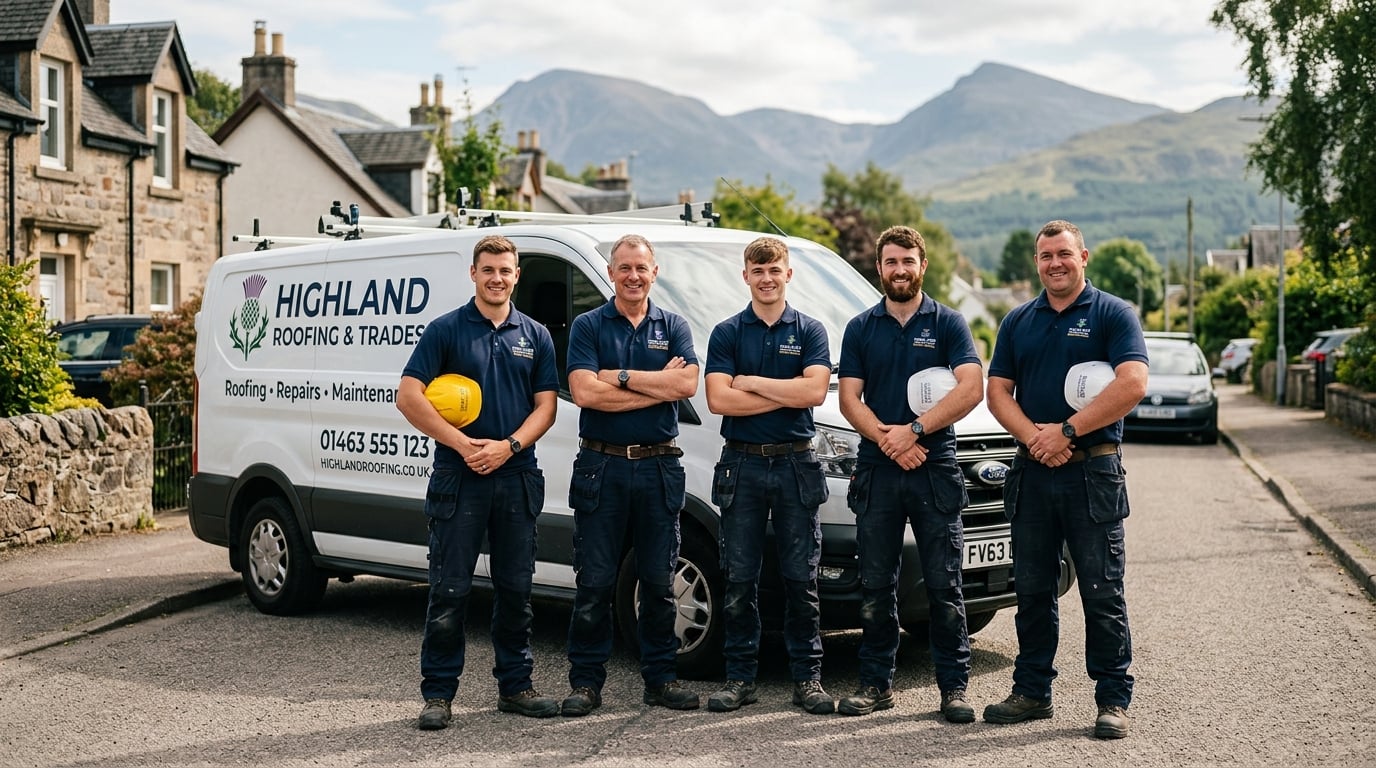 Cairngorm Contracts team of professional roofers