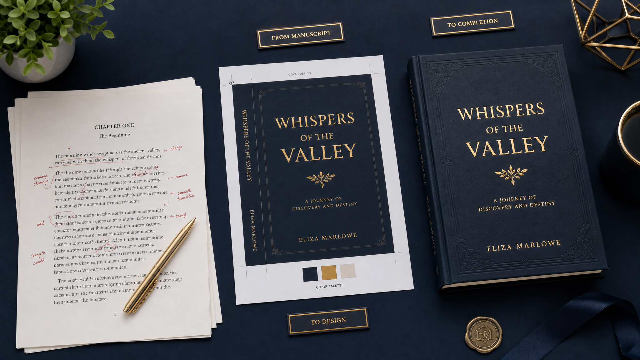 The book production process from manuscript to finished book