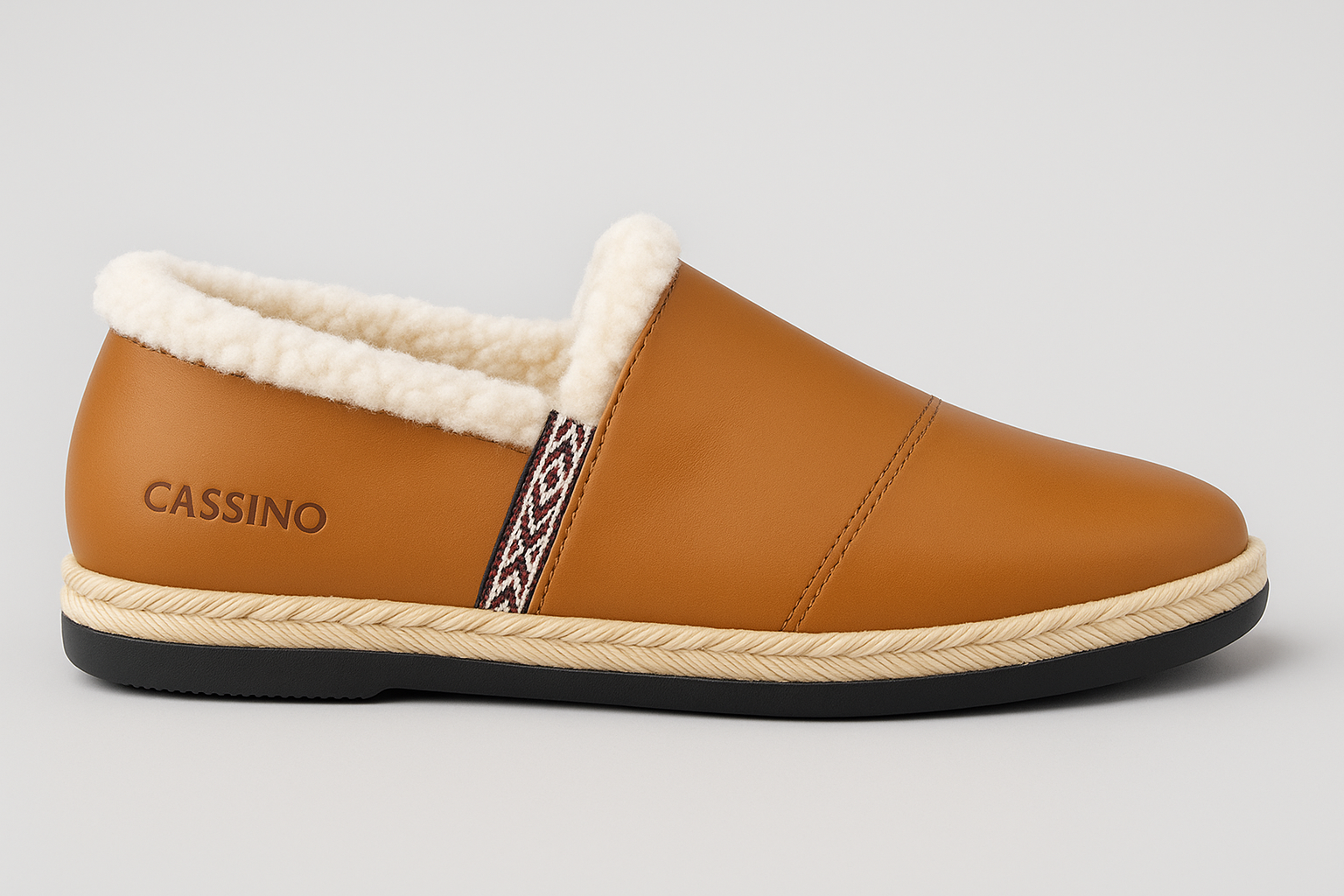 Bariloche Brown Leather — Corderito Lined