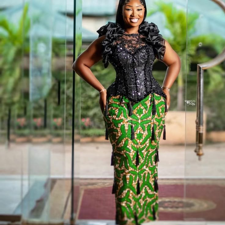 Elegant Ankara Print Dress