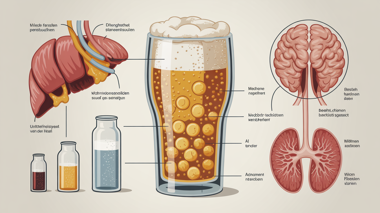 Was passiert in Ihrem Körper nach dem ersten Schluck Bier?