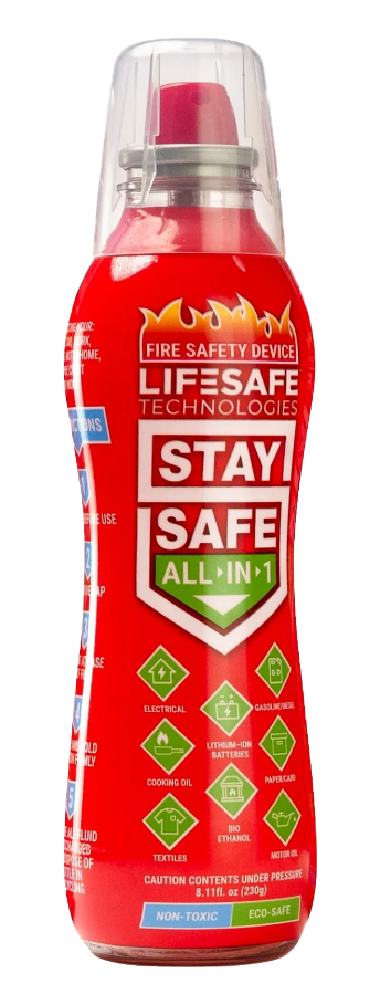 LifeSafe StaySafe fire extinguisher for lithium batteries