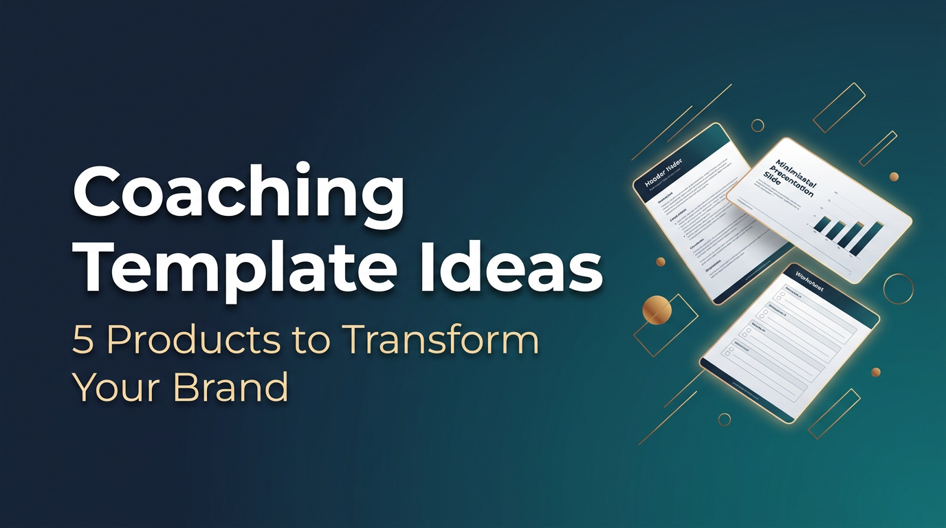 Coaching Template Ideas: 5 Products to Transform Your Brand