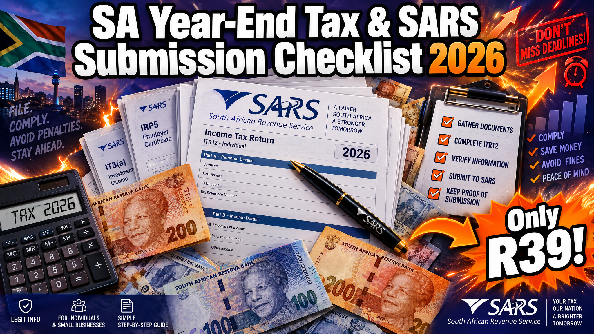 SA Year-End Tax & SARS Submission Checklist 2026