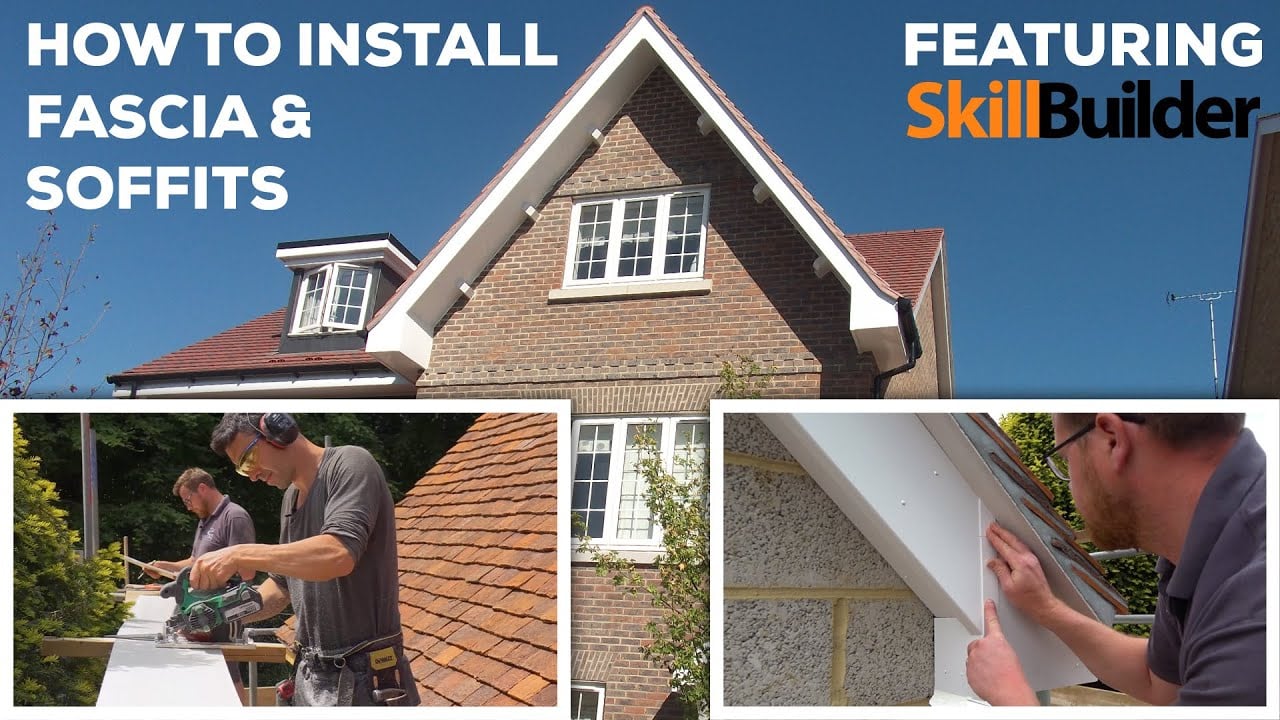 White uPVC fascias and soffits installation