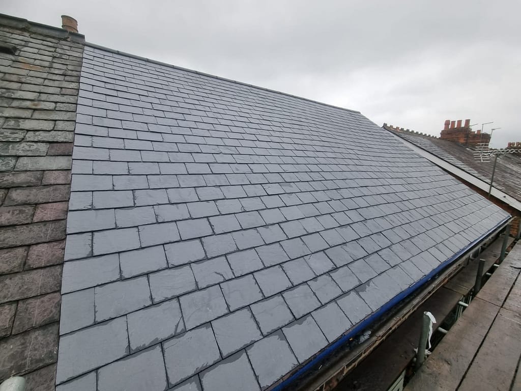 Completed Slate Roof Project