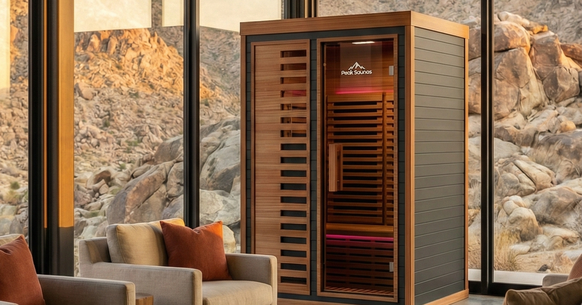 Peak Saunas Everest 2-person indoor infrared sauna