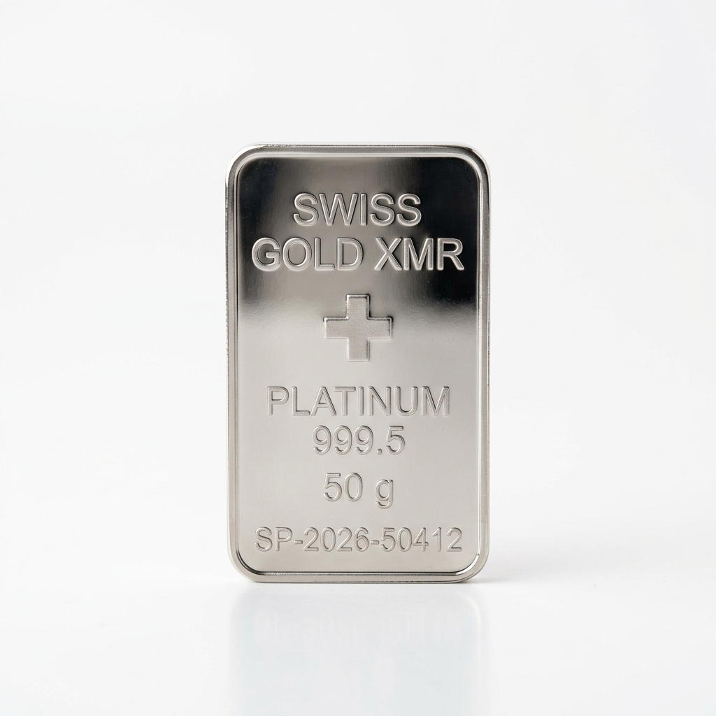 50g Platinum Bar Valcambi
