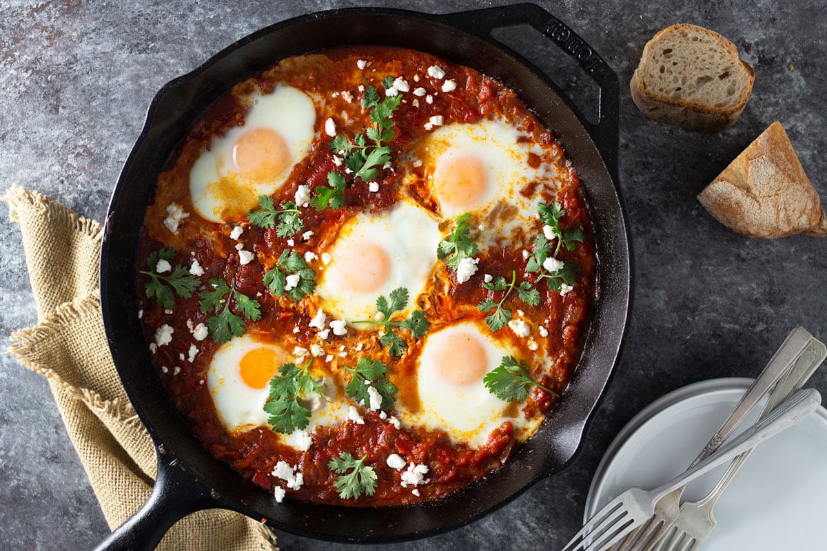 Shakshuka with Cannabis Herb Oil