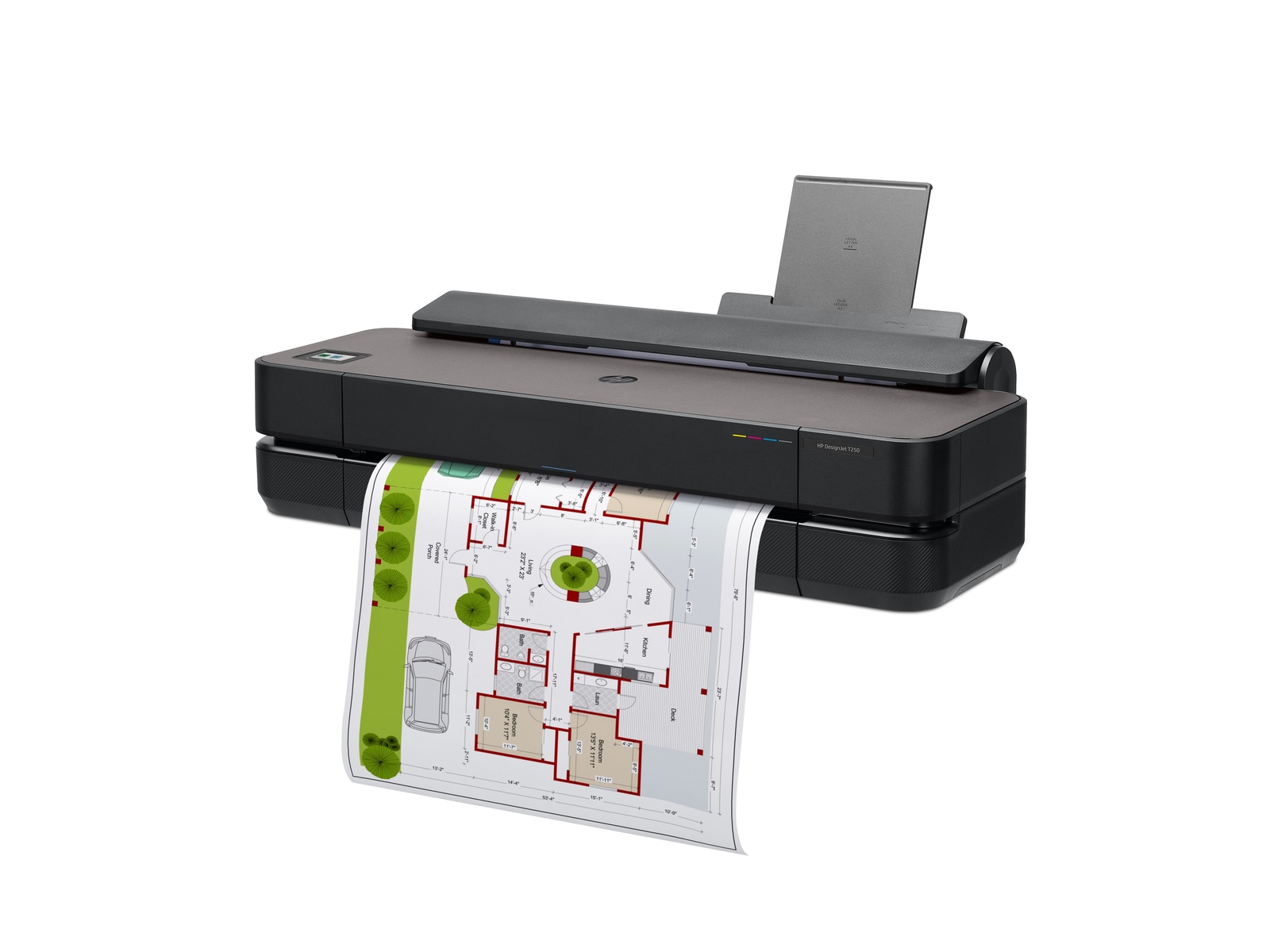Industrial plotter in professional setting