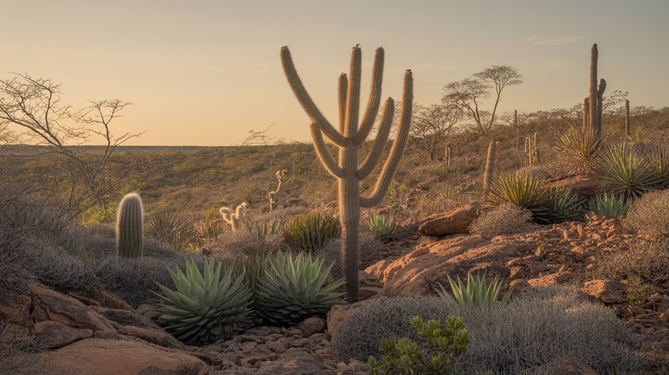 Paysage de la caatinga brésilienne