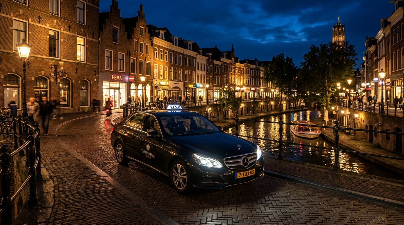 Nachttaxi door Utrecht