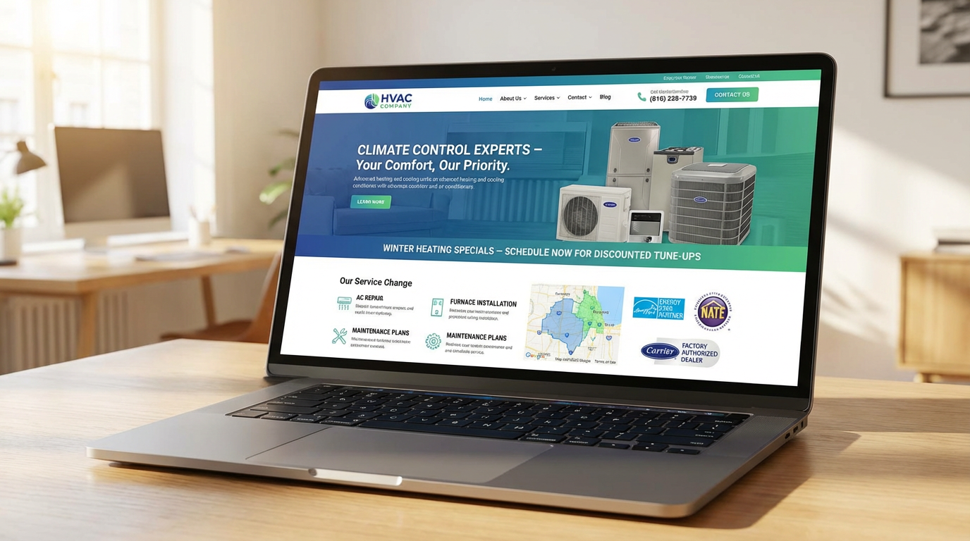 Climate Control Experts website design
