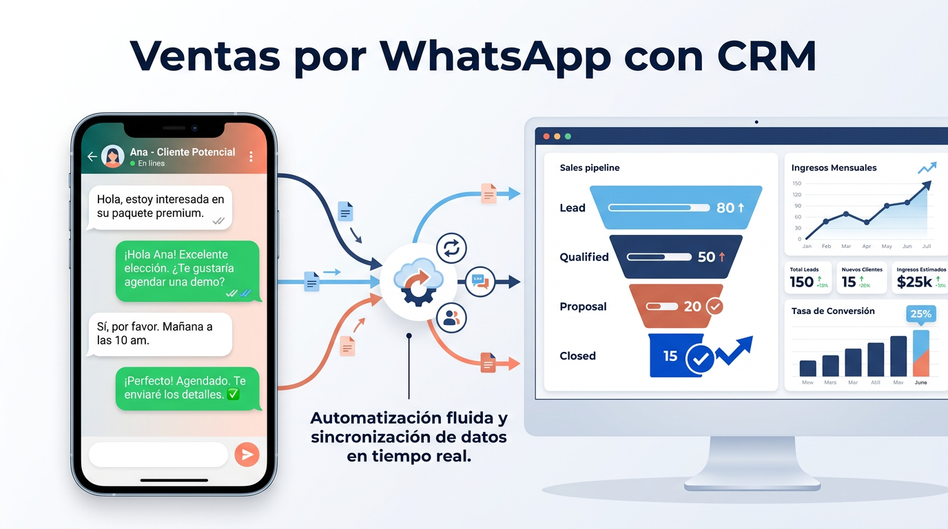 Ventas por WhatsApp con CRM: Guía Completa para Cerrar Más Clientes en 2026