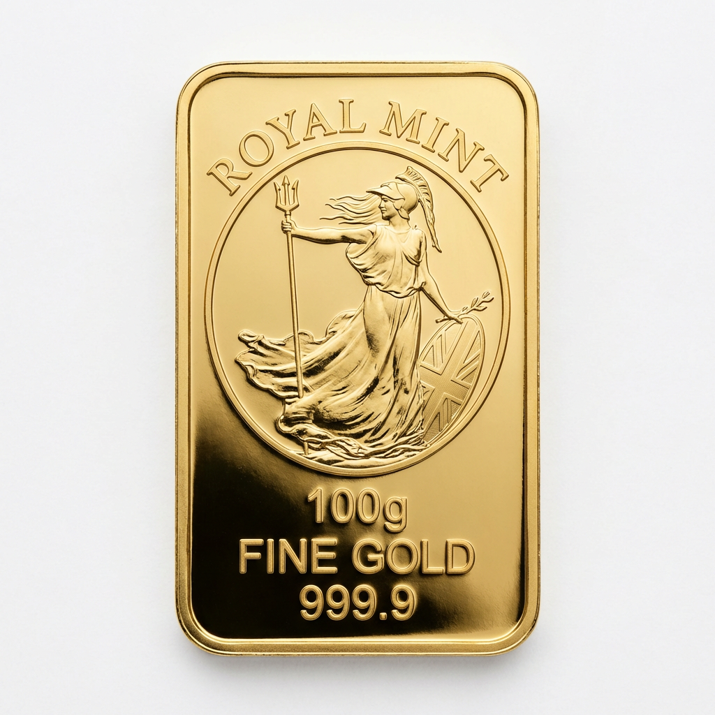 Royal Mint Britannia 100 Gram Gold Bar