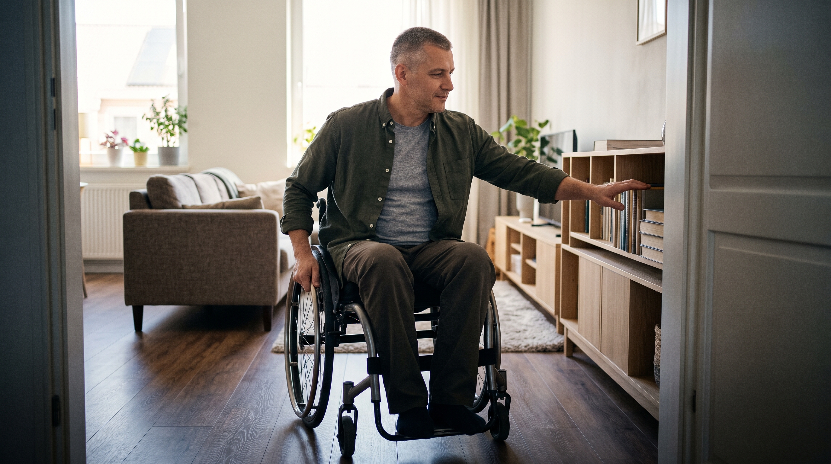 A veteran who uses a wheelchair regaining independence and confidence at home
