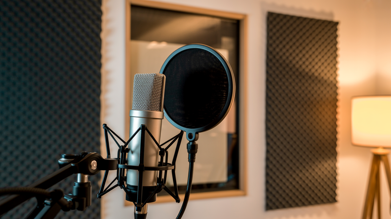 Professional podcast recording studio