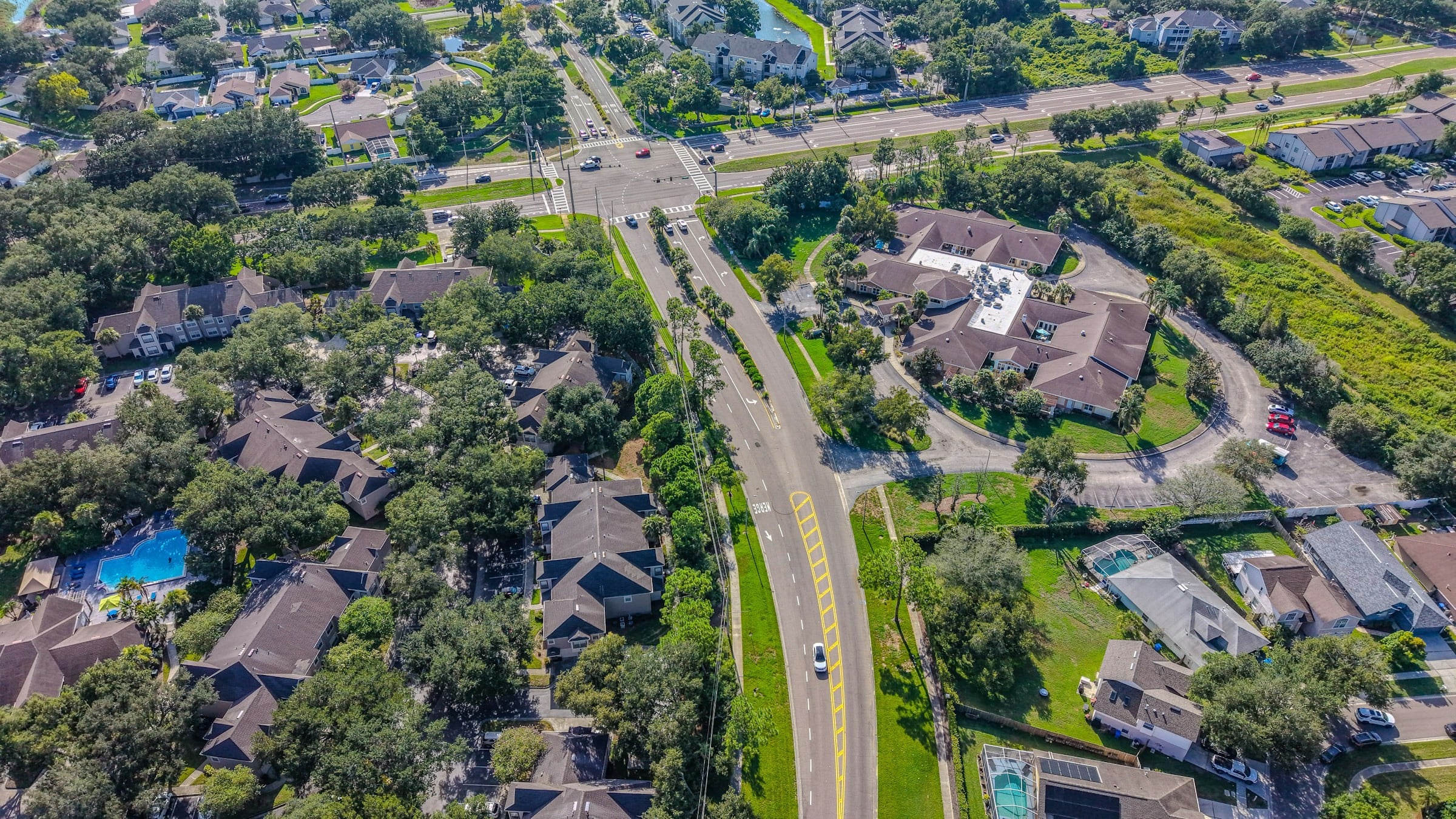 Katy Texas area aerial view