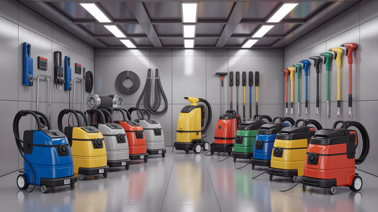 Professional carpet cleaning equipment