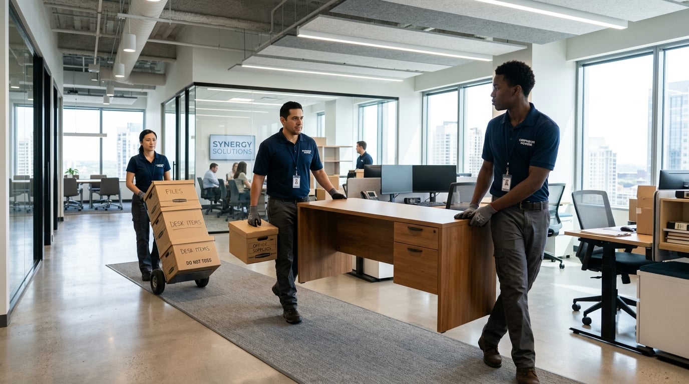 Office moving - corporate furniture relocation