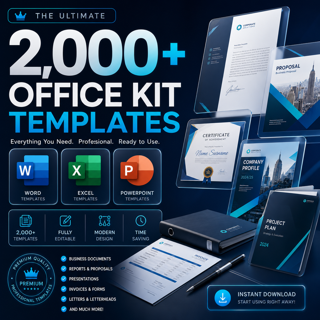 2,000+ Office Kit Templates