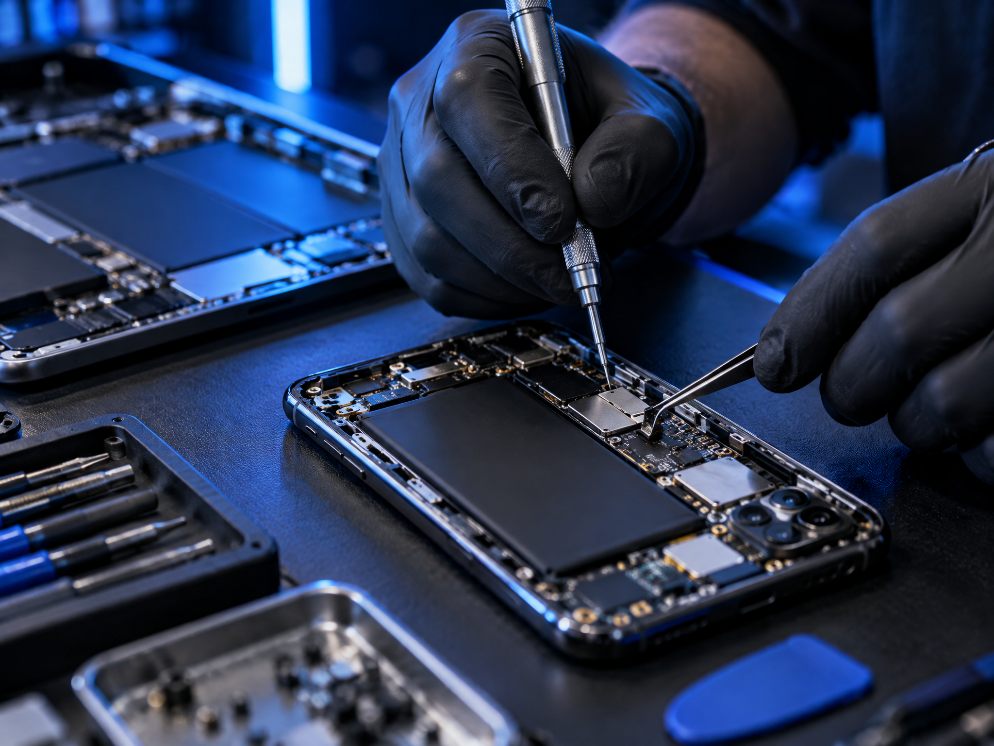 Tecnico al lavoro