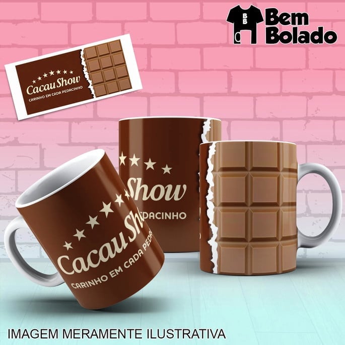 Caneca Cacau Show Páscoa