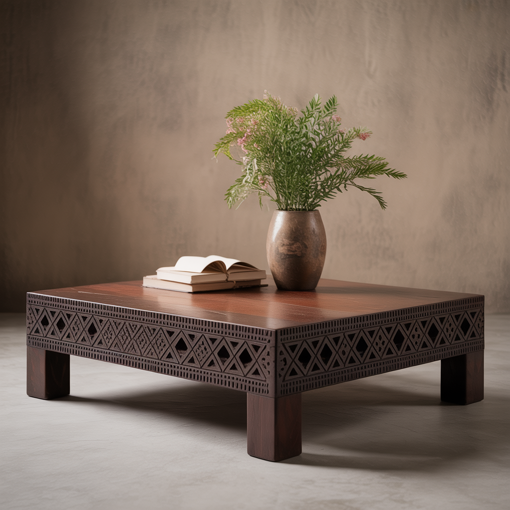 Table Basse Design Africain