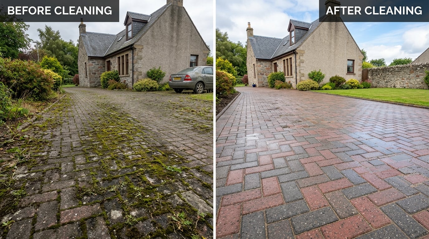 Dramatic driveway transformation
