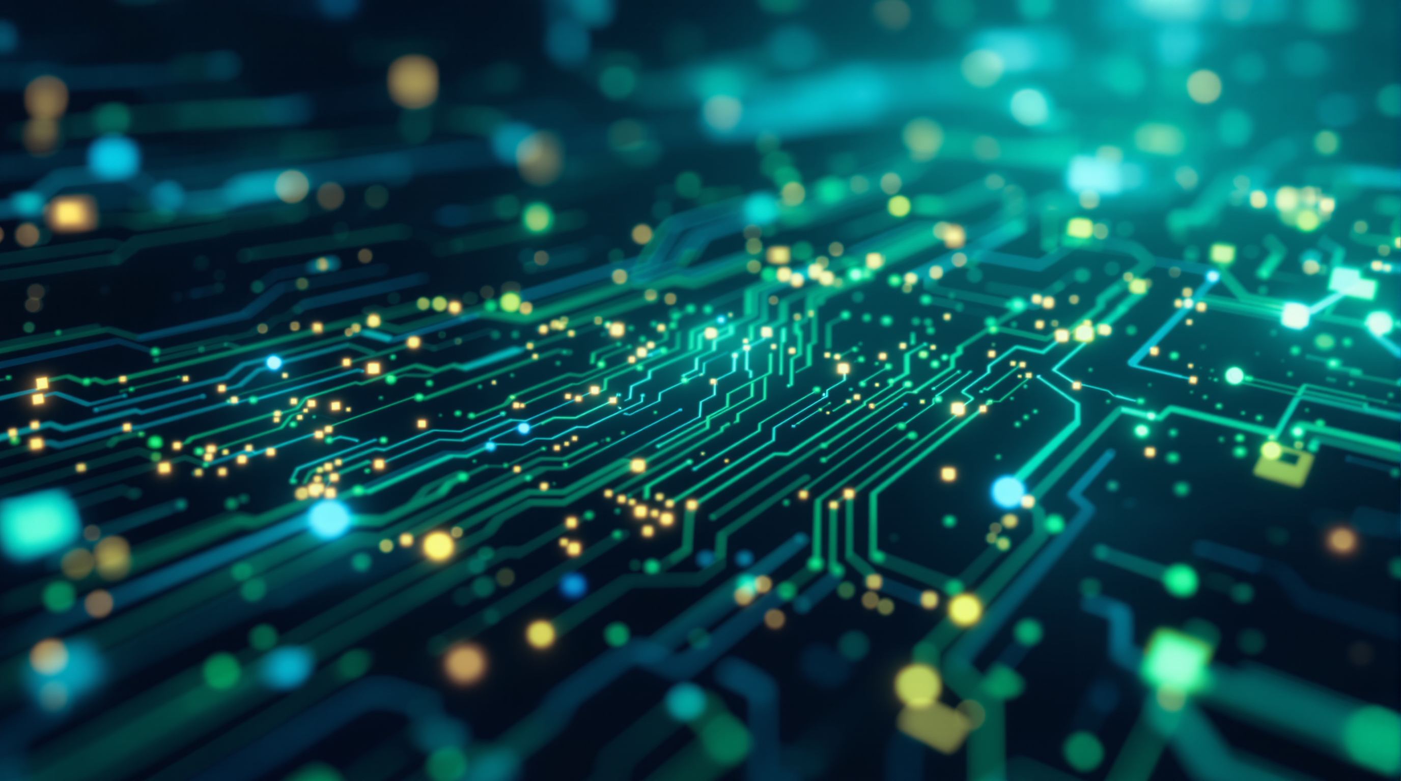 Fondo tecnológico con IA y redes neuronales