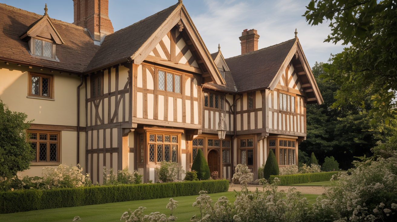 Beautiful English period property with restored timber elements and gardens