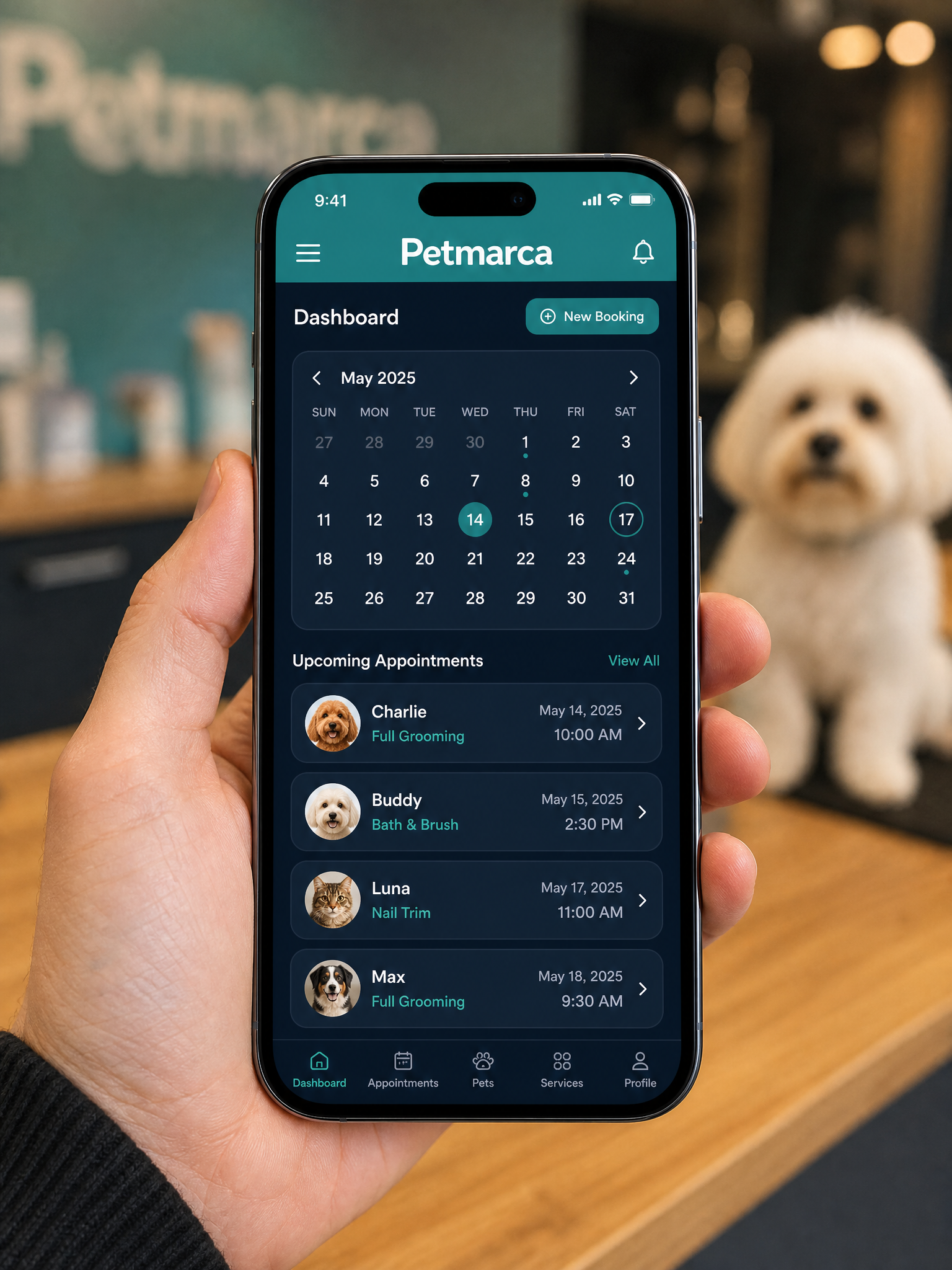 Petmarca booking app