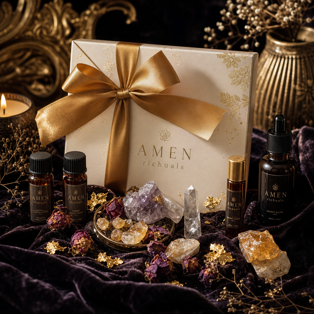 AMEN richuals - sacred gift box conjure oil by church girl hoodoo