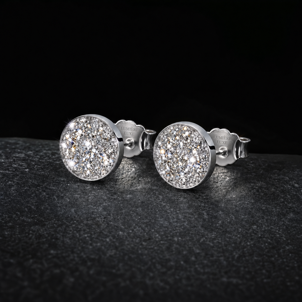 Diamond Dust Stud Earrings