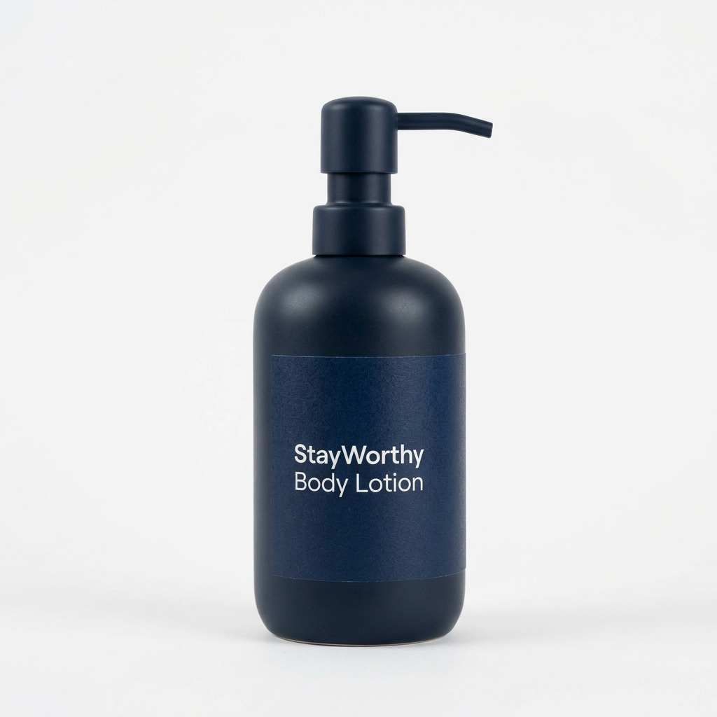 StayWorthy Body Lotion - premium amenity bottle