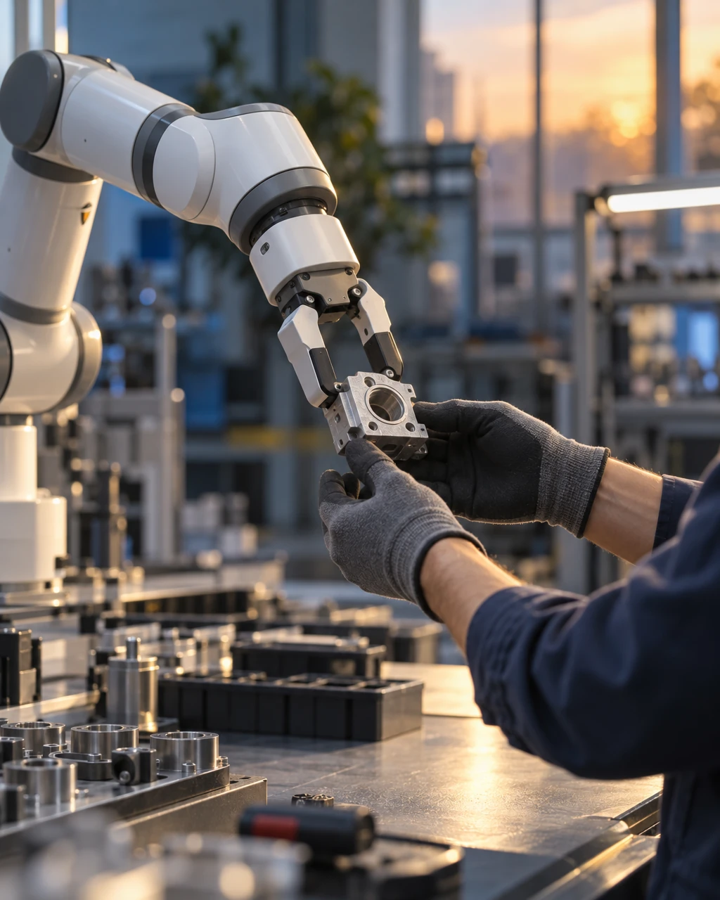 Industrieroboter und Cobots
