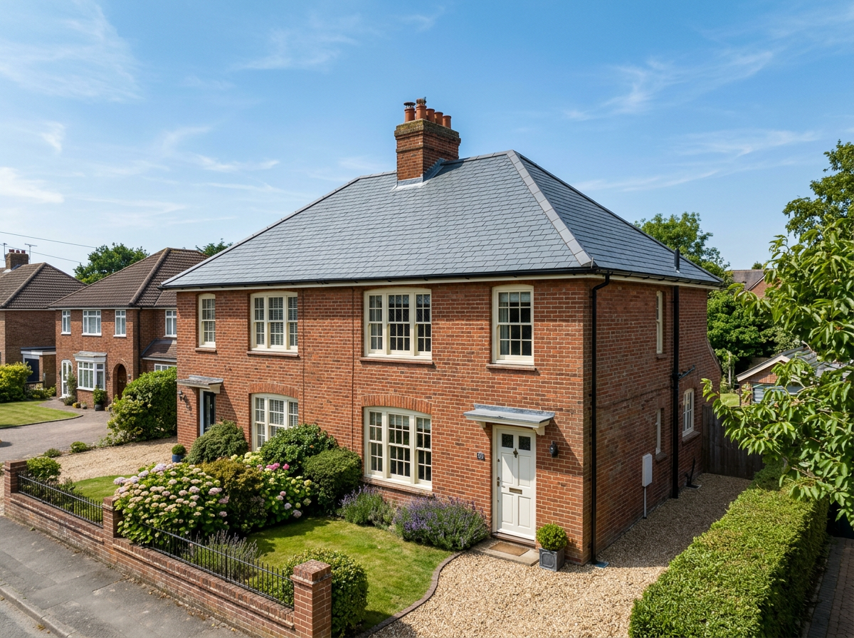 Completed roofing project by Anglian Roofing