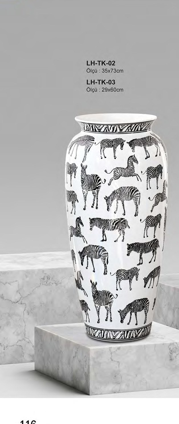 Zebra Desen Vazo