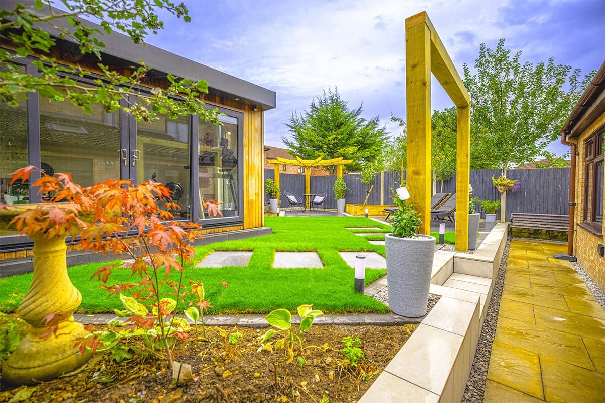 Complete garden landscaping project