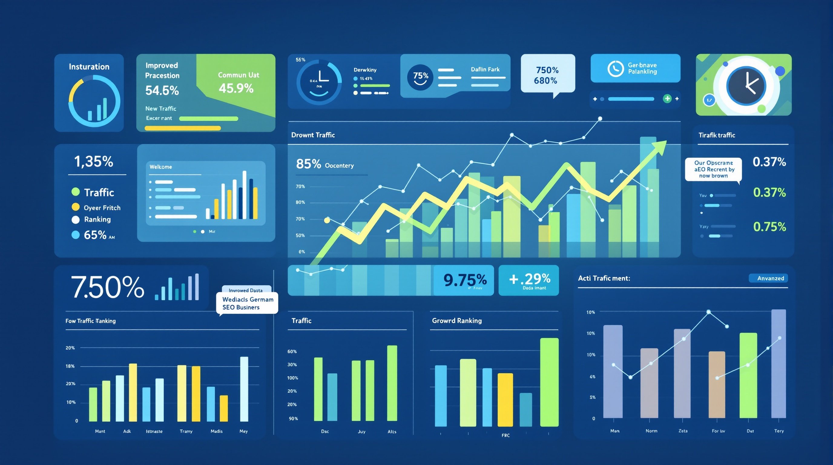 SEO Erfolgsmetriken und Analytics Dashboard