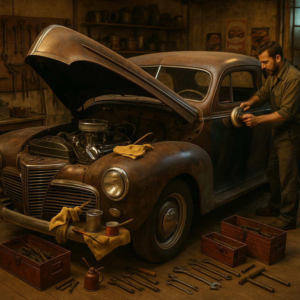 Restauração automotiva: paixão, nostalgia e oportunidades de negócio no mercado de carros antigos.