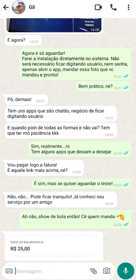 Depoimento de cliente 1