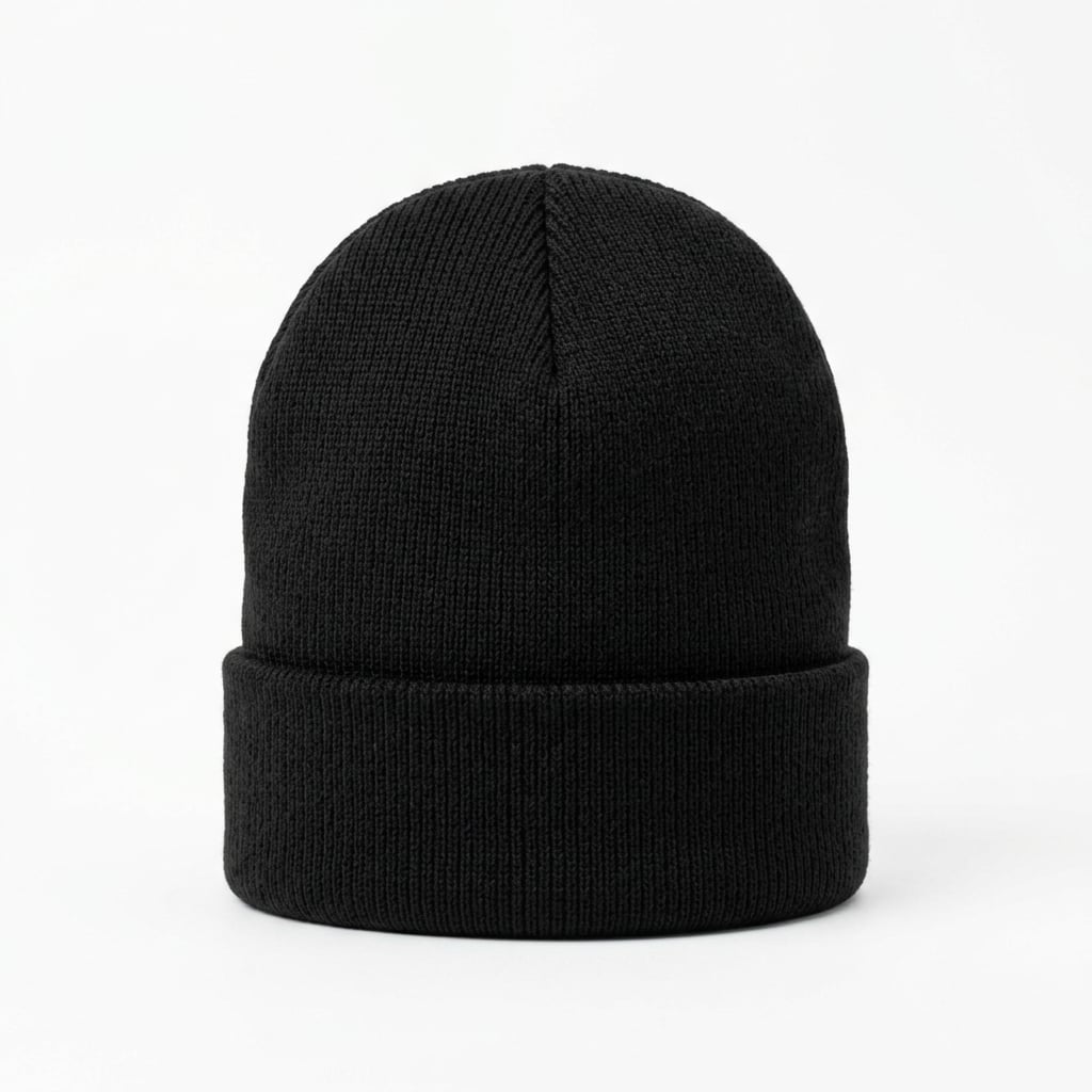 Port & Company Knit Beanie in Black