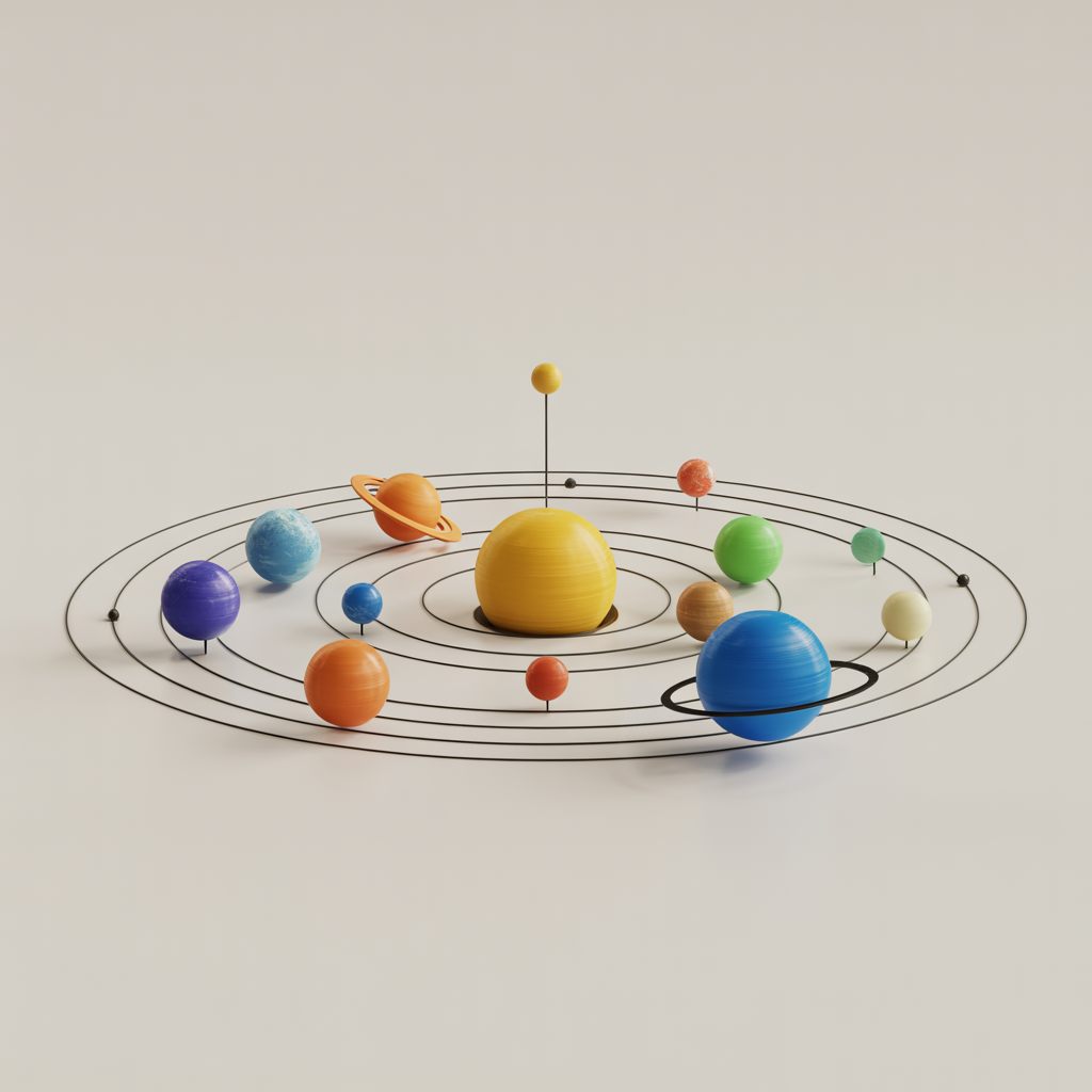 Educational Solar System Model